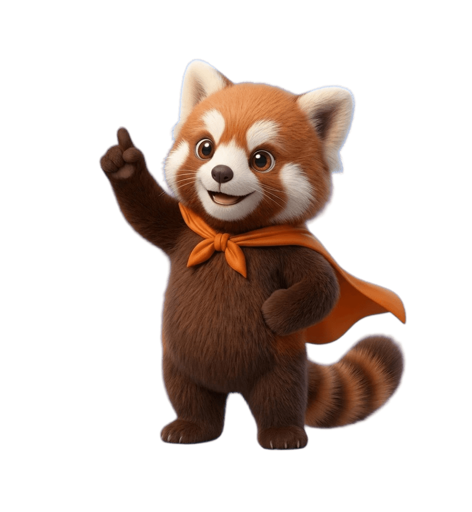 ScanChamp red-panda mascot